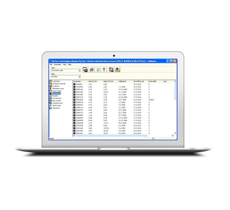 WinTLD SW pro měření radiace